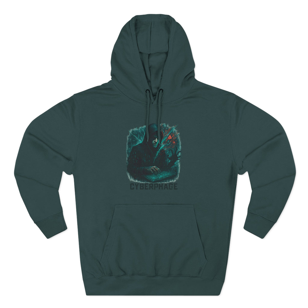 HALLOWEEN Cyberphage Graphic Hoodie | Cozy Fleece Sweatshirt.