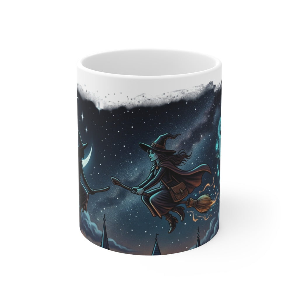 HALLOWEEN Witch Night Sky Mug — Magical Halloween 11oz Coffee Cup
