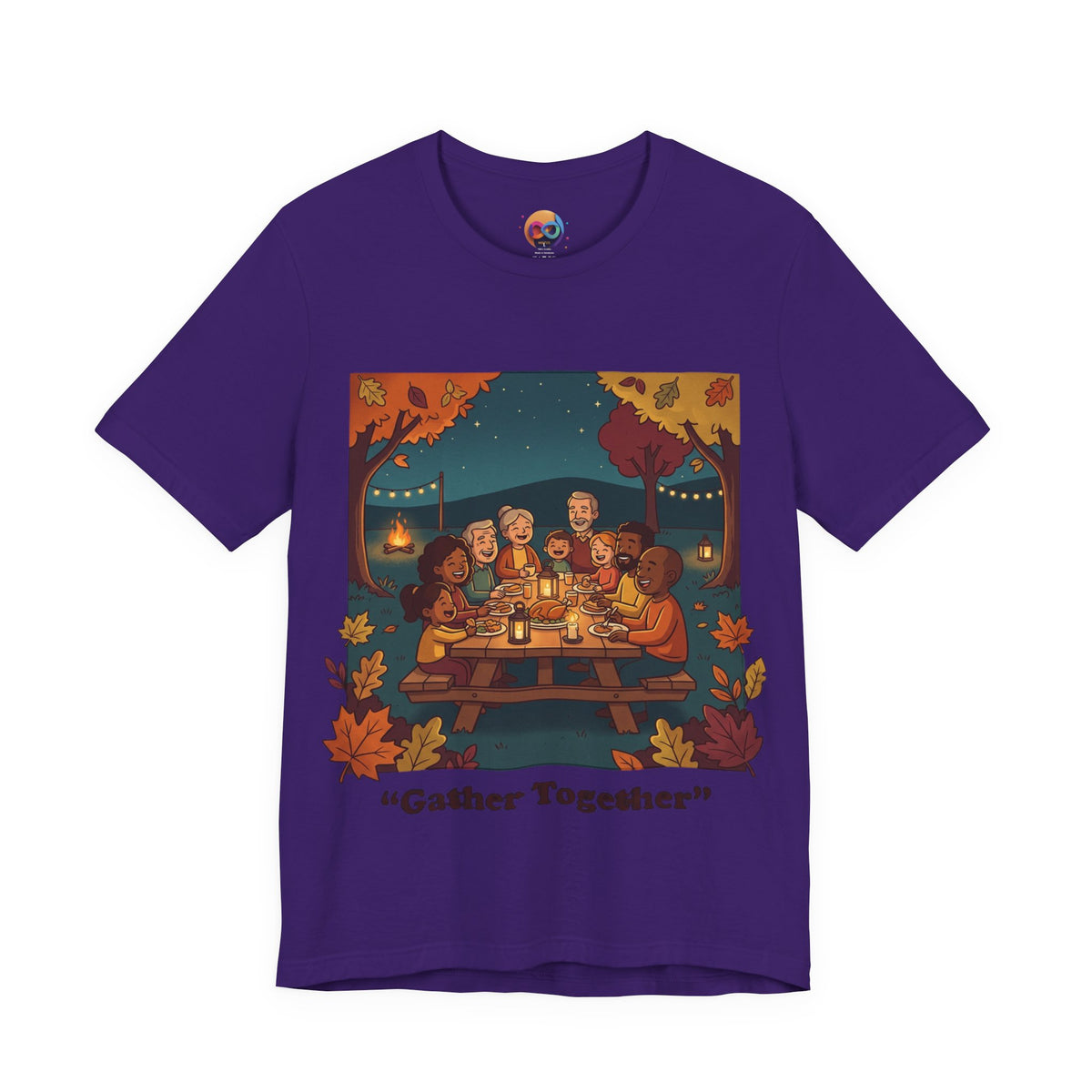 Gather Together T‑Shirt — Cozy Autumn Family Dinner Tee
