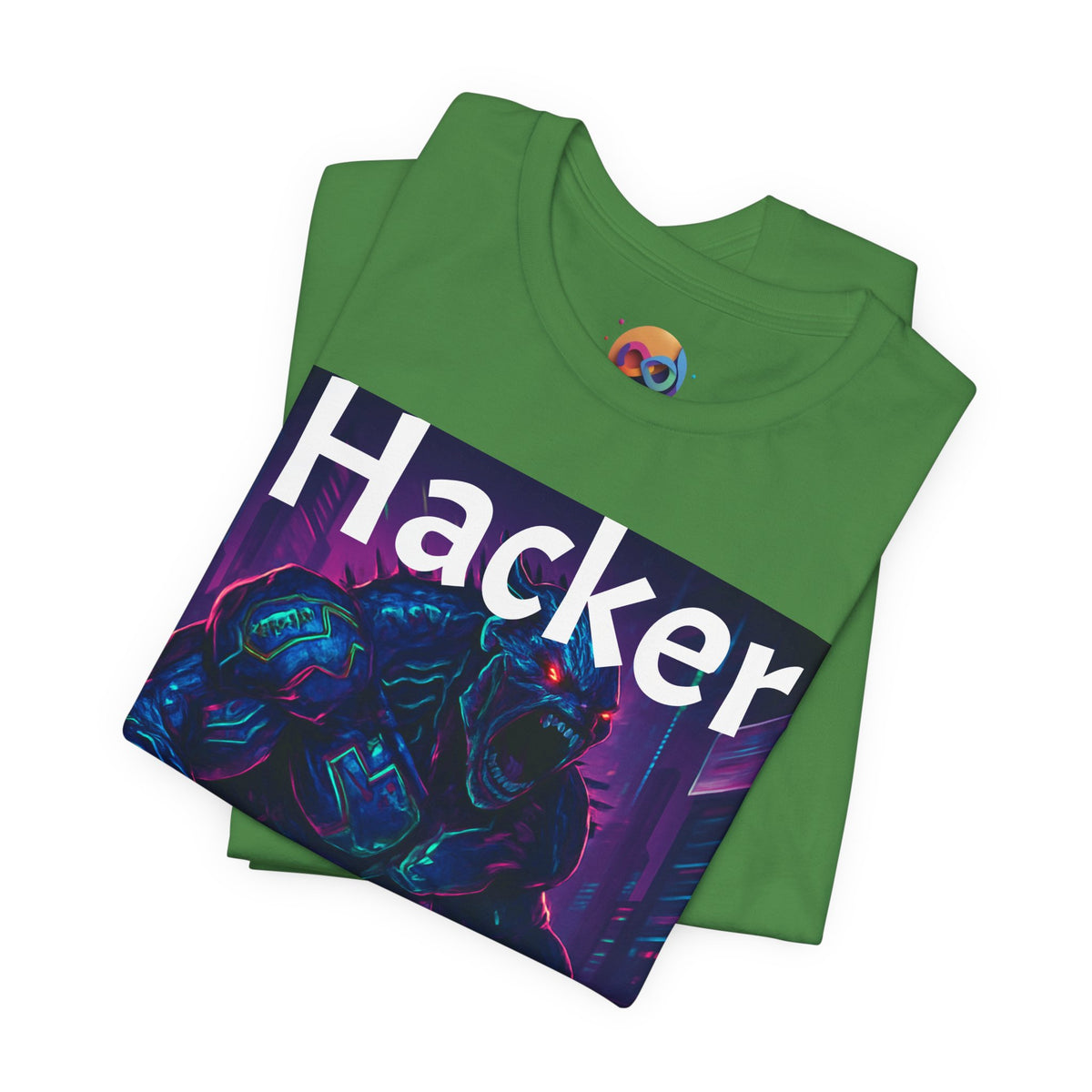 HACKER— '06/28/1971' Graphic tee. Dark Creature Illustration