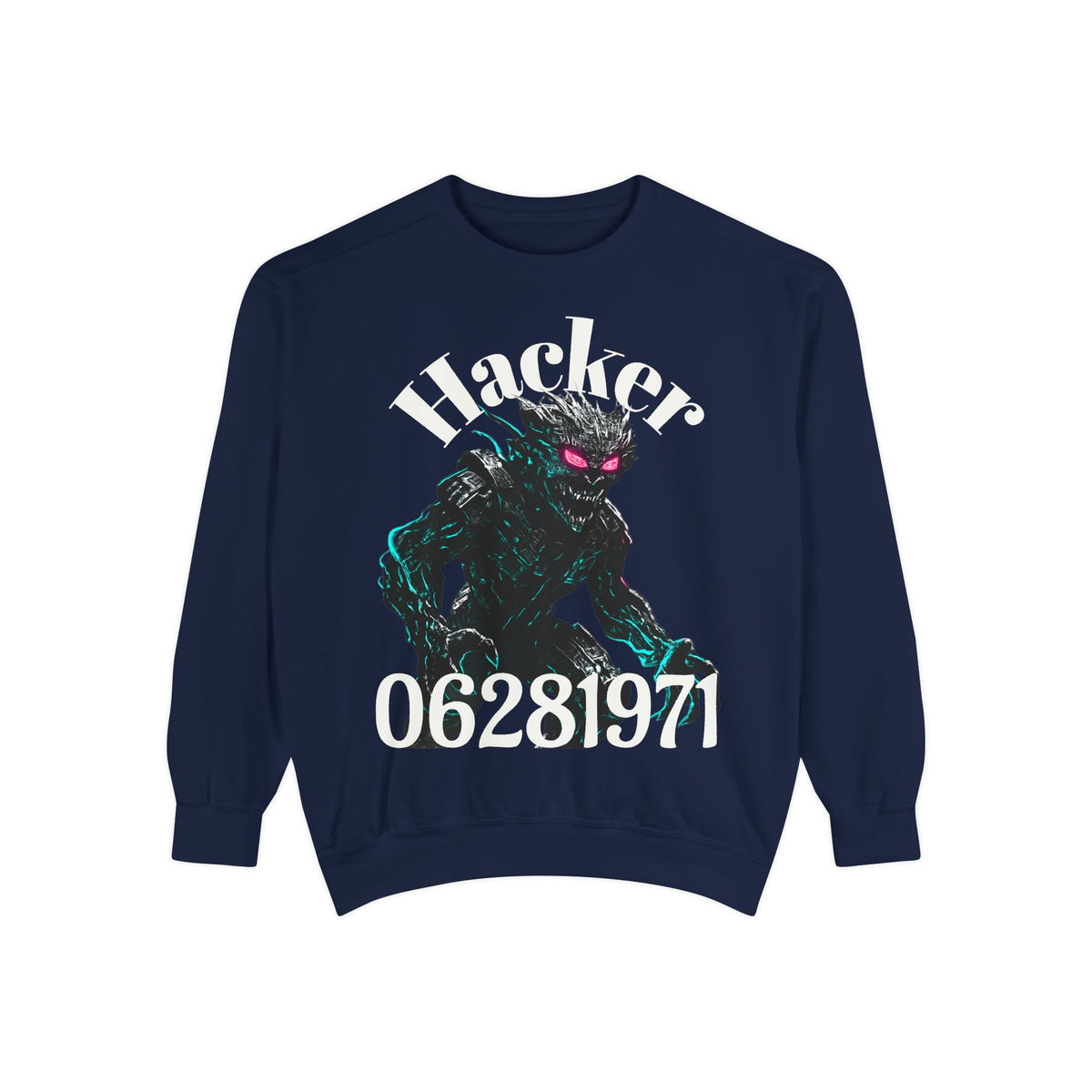 HALLOWEEN Hacker Monster Graphic sweatshirt.