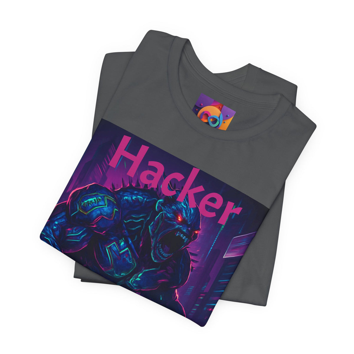 Monster Graphic Tee — '06/28/1971.' Dark Creature Illustration