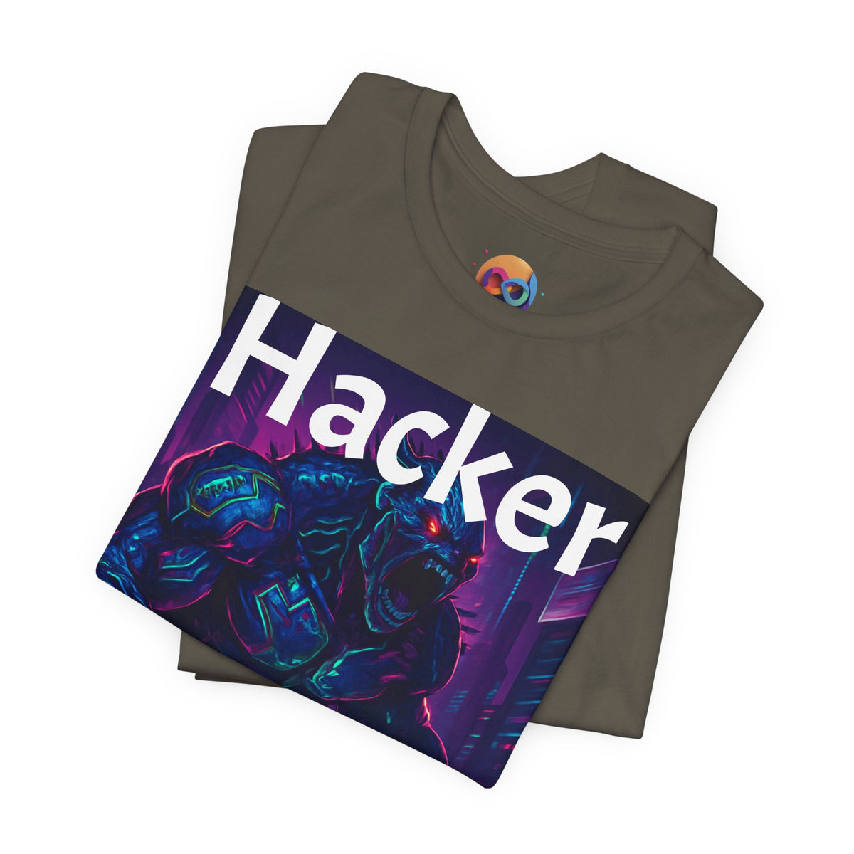 HACKER— '06/28/1971' Graphic tee. Dark Creature Illustration