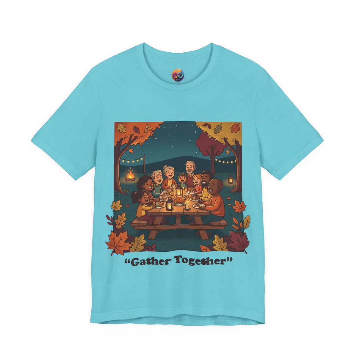 Gather Together T‑Shirt — Cozy Autumn Family Dinner Tee