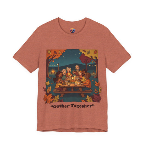 Gather Together T‑Shirt — Cozy Autumn Family Dinner Tee