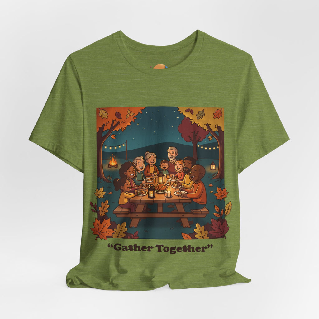 Gather Together T‑Shirt — Cozy Autumn Family Dinner Tee