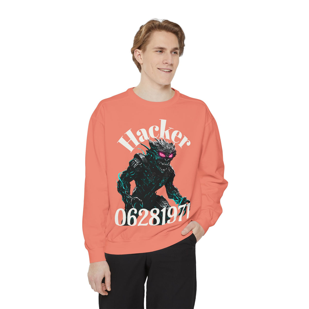 HALLOWEEN Hacker Monster Graphic sweatshirt.