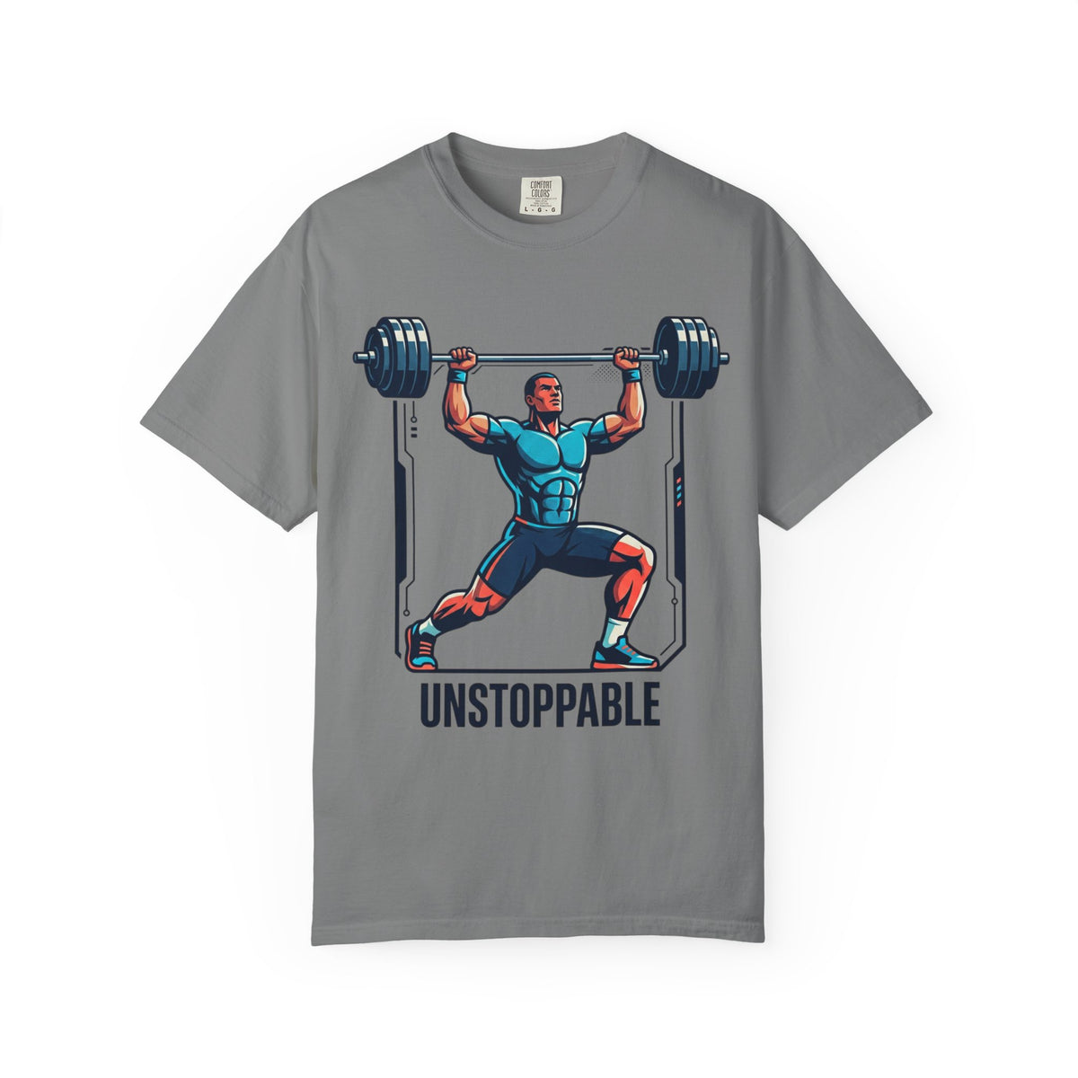 UNSTOPPABLE Weightlifter T-Shirt — Motivational Gym Tee for Fitness Enthusiasts