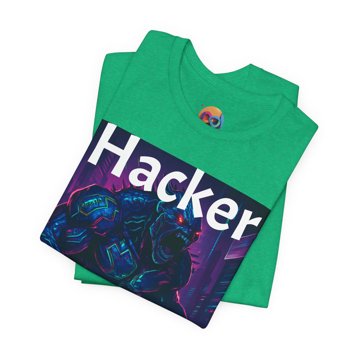 HACKER— '06/28/1971' Graphic tee. Dark Creature Illustration