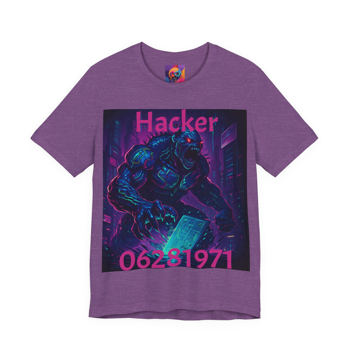 Monster Graphic Tee — '06/28/1971.' Dark Creature Illustration