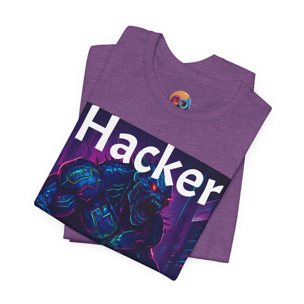 HACKER— '06/28/1971' Graphic tee. Dark Creature Illustration