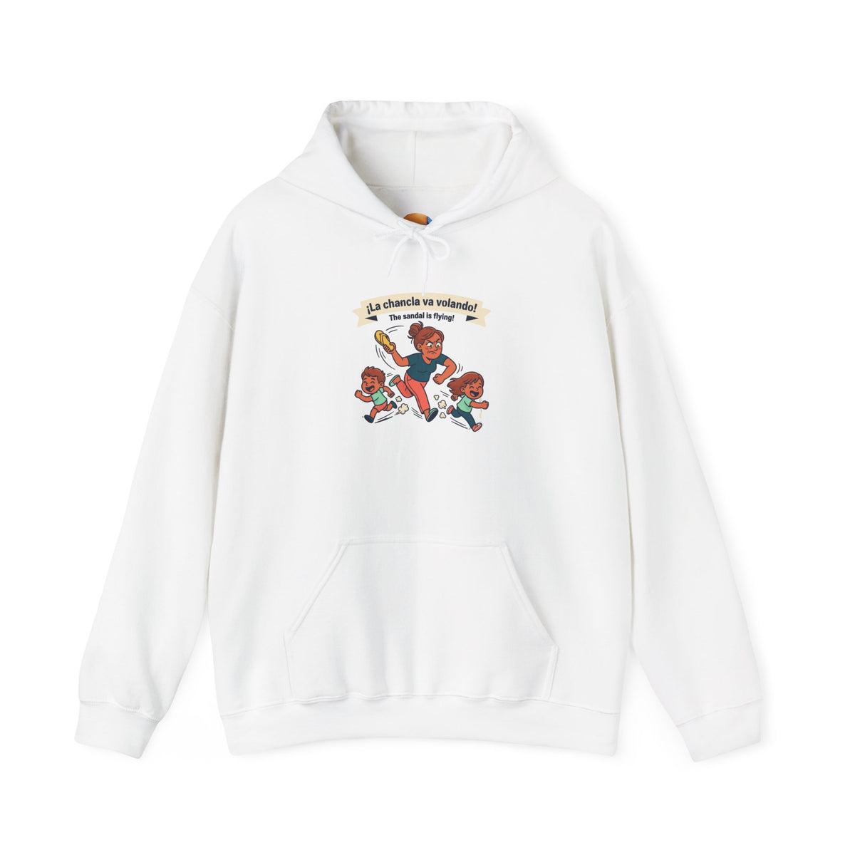 'LA CHANCLA' va volando Unisex Heavy Blend™ Hooded Sweatshirt