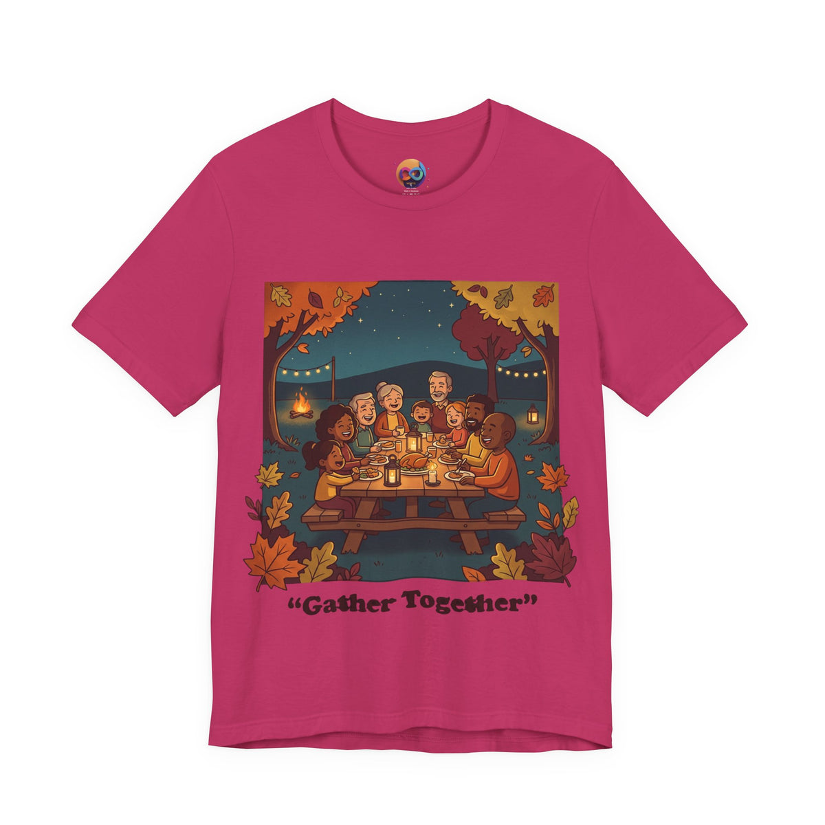 Gather Together T‑Shirt — Cozy Autumn Family Dinner Tee